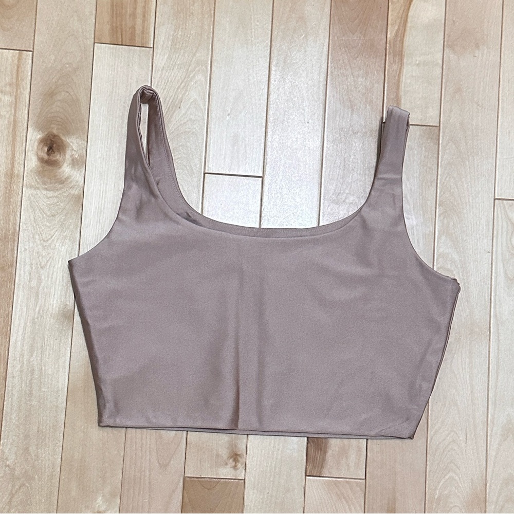 Champagne shimmer cropped cami